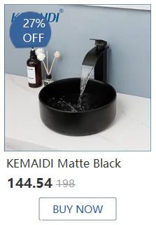 KEMAIDI Multifunctional Shower Panel Tower with Rainfall Waterfall Bathroom Shower Column Bath Shower Systerm W/ Massage Jets