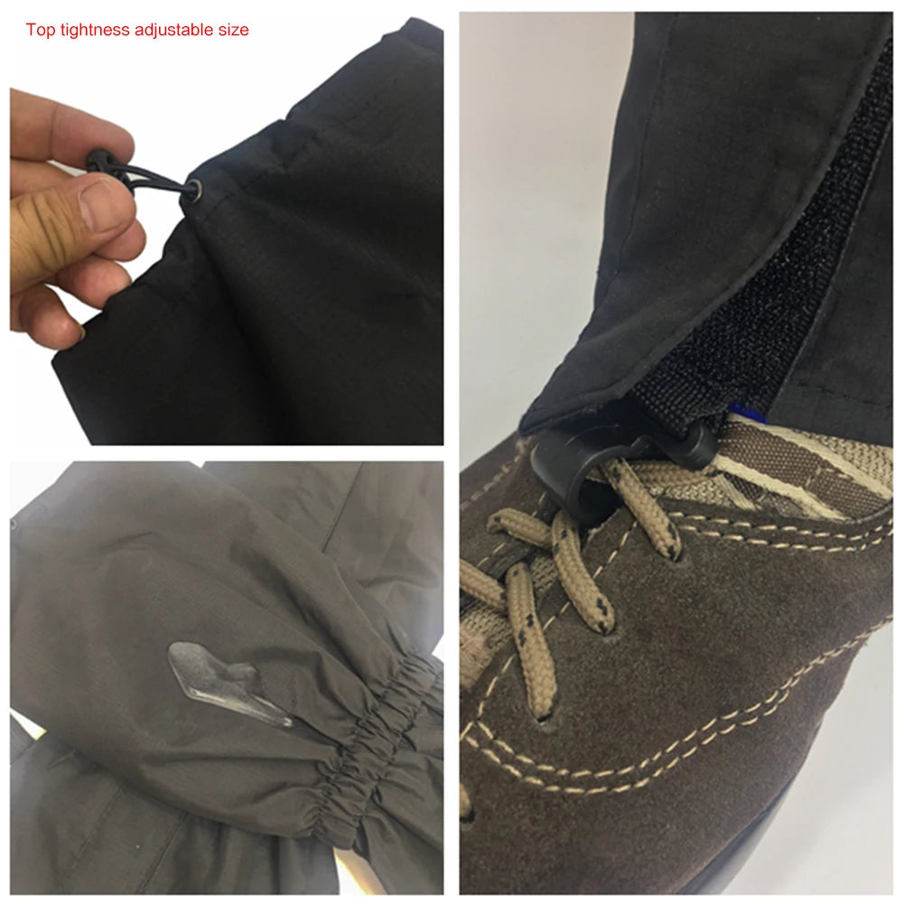 Climbing ,Snow, Skiing ,  Waterproof Leg Protection Guard 
Hiking ,Walking, Sandproof ,Legging Gaiters Foot Cover
