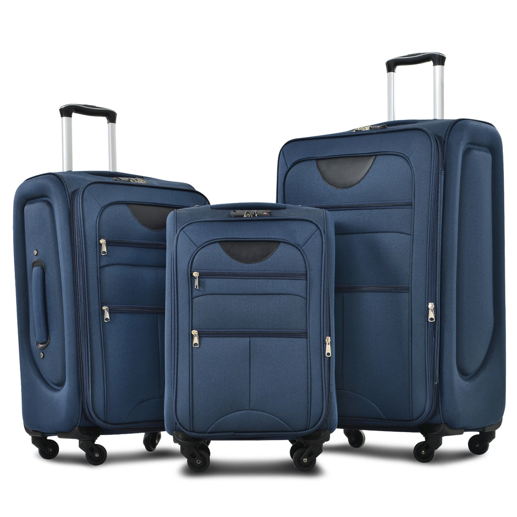 Softside Luggage,  Expandable,  3 Piece Set, Suitcase ..  
Upright Spinner Softshell Lightweight for Travel