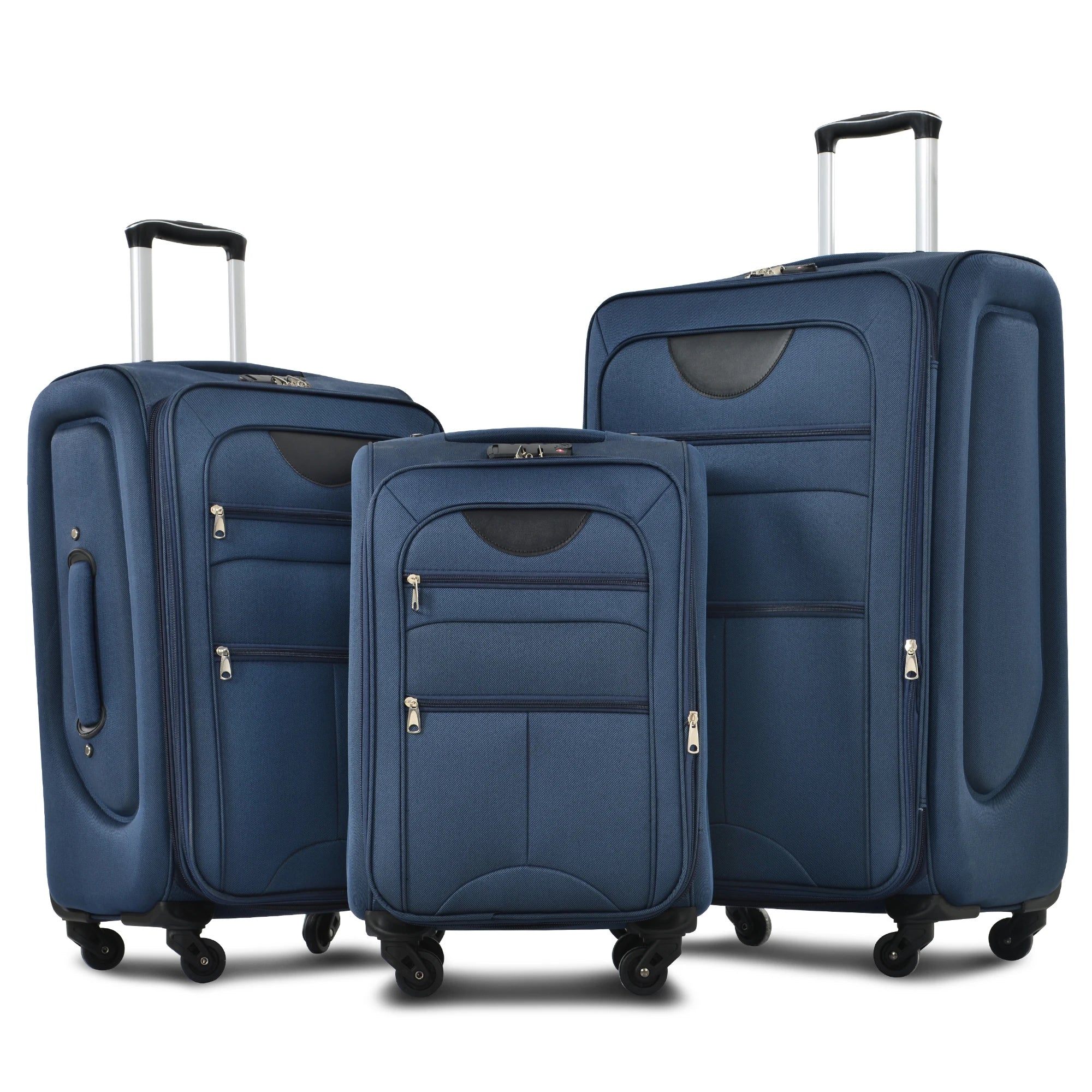 Softside Luggage,  Expandable,  3 Piece Set, Suitcase ..  
Upright Spinner Softshell Lightweight for Travel