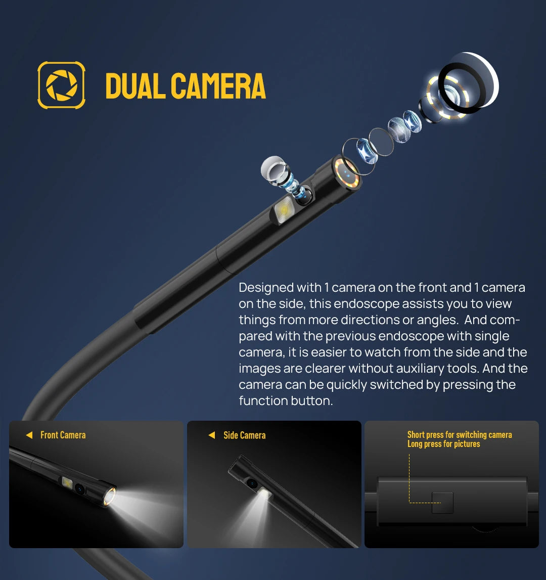 Ulefone  Waterproof 3 in 1 Endoscope /
For ARMOR 9/ARMOR 9E/Power Armor 13/Power Armor 18T