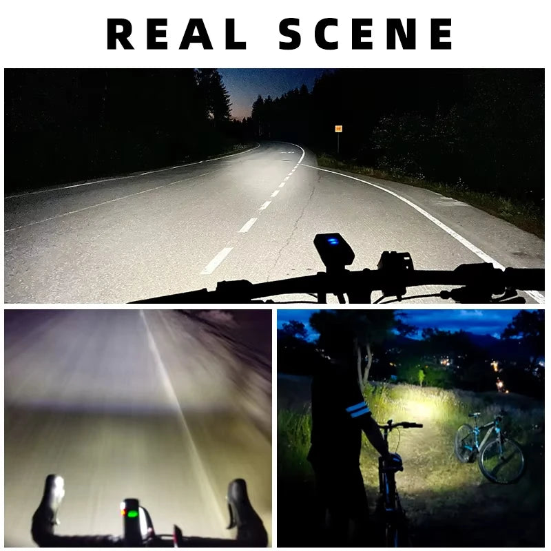 ROCKBROS Bicycle Light 
Rainproof Type-C Charging
 LED 2000mAh MTB  Front Lamp Headlight Ultralight,  Flashlight Bike Light