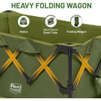 Outdoor Folding Stroller with Brakes and Cup Holders, 
500-pound Heavy-duty All-terrain Wheels