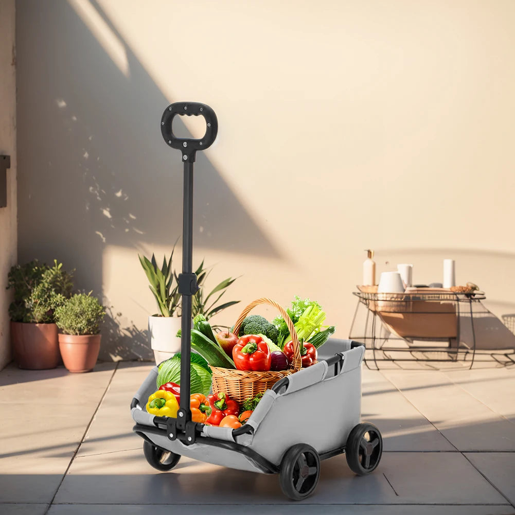 Stroller for Traveling , 4 Wheels,  
Dog Cat Teddy Cart
, Lightweight Folding Trolley for Travelling Shopping Walking