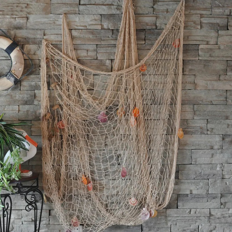 100x200cm Fish Net
Wall Hanging for Pirate Nautical Under The Sea Party Decorations
Ocean Themed Hawaii Beach Parties