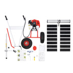 Hand Push Sweeper 43CC 
Artificial Turf Sweeping 
Brushes Rake For Grass 2-Stroke Gasoline Engine