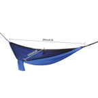 Blue Camping Hammock w/h Rain Fly Tarp Mosquito Net Tent Hammock for Backpacking and Travel