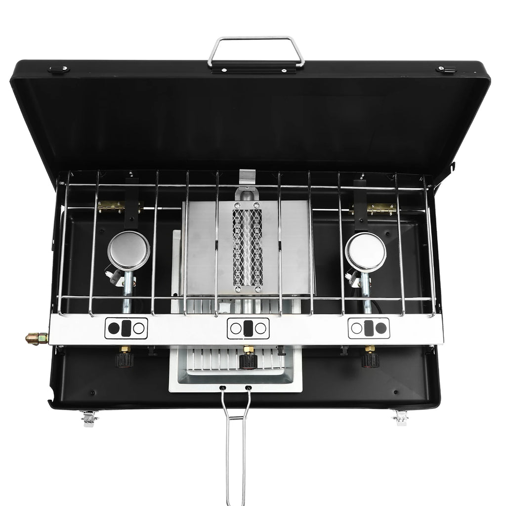Portable Camping Stove 3-Burner   Propane