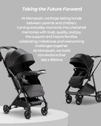 Lithe Double Stroller, Lightweight Side by Side Stroller,
 for Newborn and Toddler, Easy Fold, Spacious Seats with Recline, UPF50+
