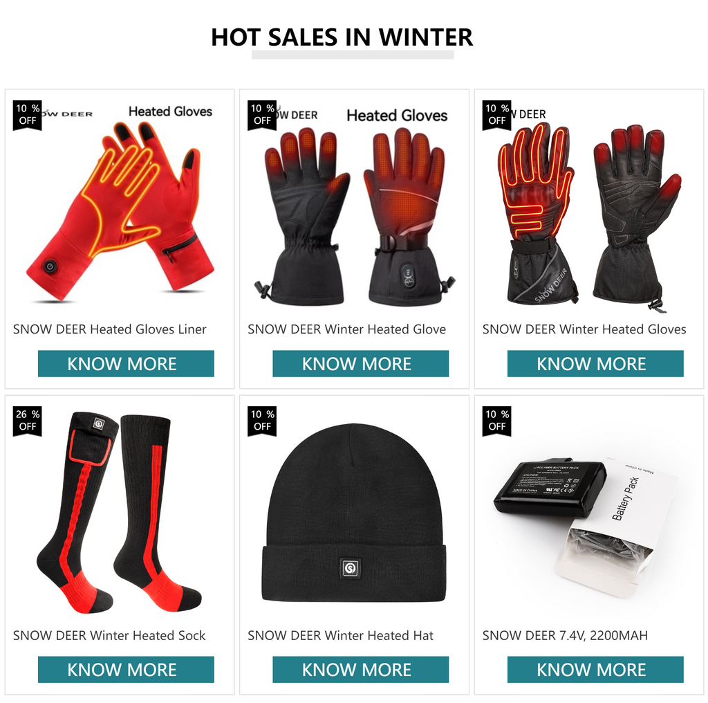 Winter Gloves 3M Cotton Heating Hand Warmer 
Electric Thermal Gloves
Waterproof--  Snowboard , Cycling , Motorcycle,  Bicycle and Ski Outdoor