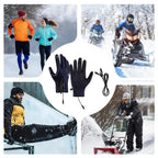 Rechargeable Heated Gloves Rechargeable Hand Warming Gloves Non-Slip Winter Gloves With Zipper Design Ice Fishing Gear For Men