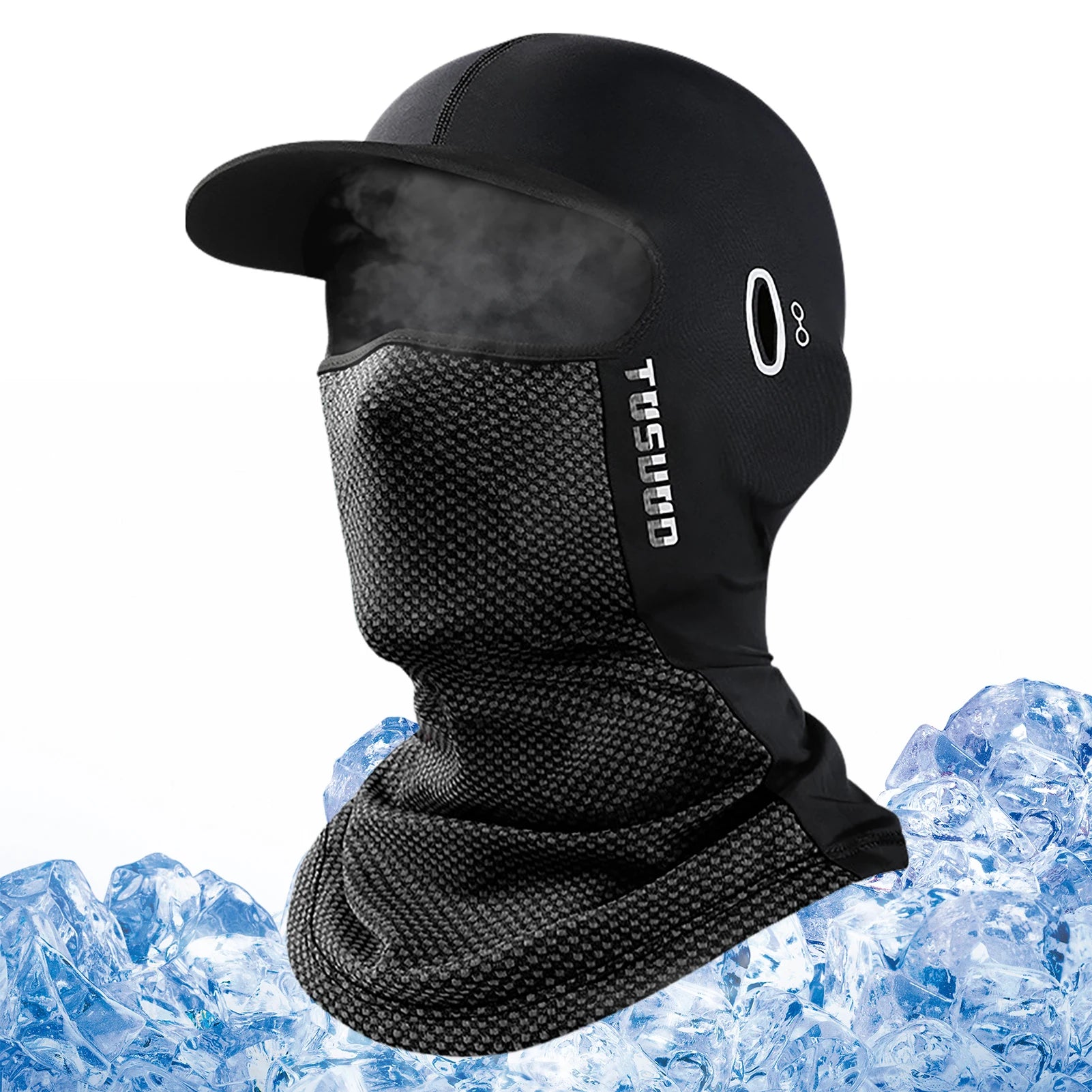 Sunscreen Face Cover Sun Hood Hat UV Protection Ice Silk Headgear For Men Women Cycling Climbing Running Motorcycle Helmets