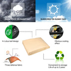 Sun Shade Sail Outdoor Canopy 6/5/4/3M UV Block Shade Cloth Sunscreen Awning with Free Ropes for Garden Patio Pool Cover Shelter