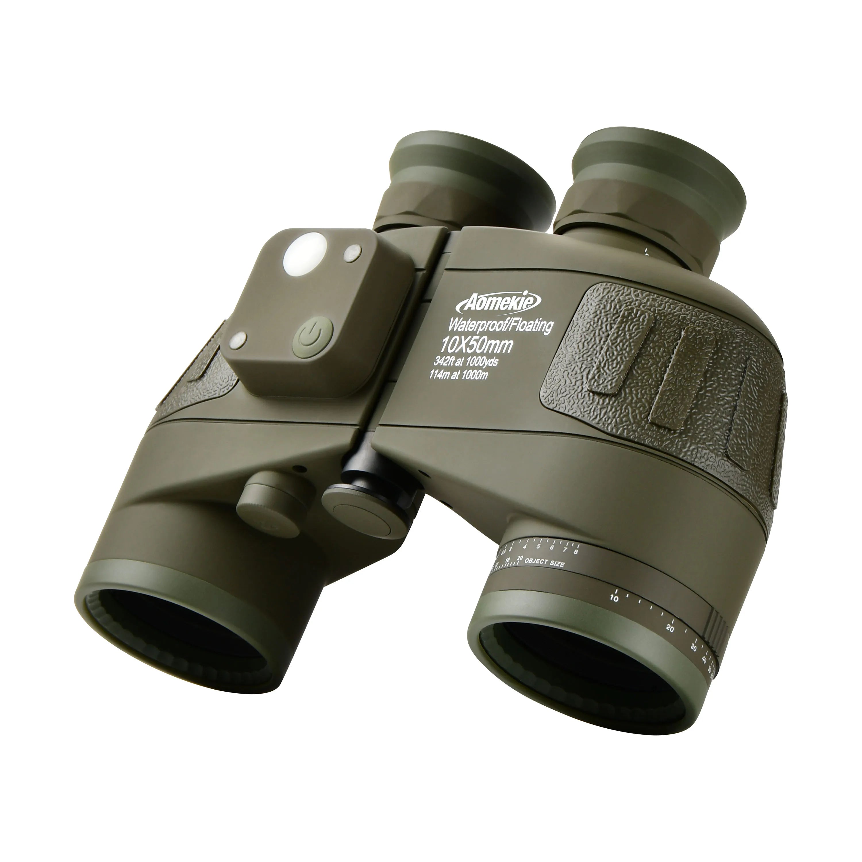 10X50 HD Marine Binoculars with Rangefinder Compass 
BAK4 Prism 50mm FMC Lens 
Waterproof for Outdoor Hunting -  Boating -  Camping