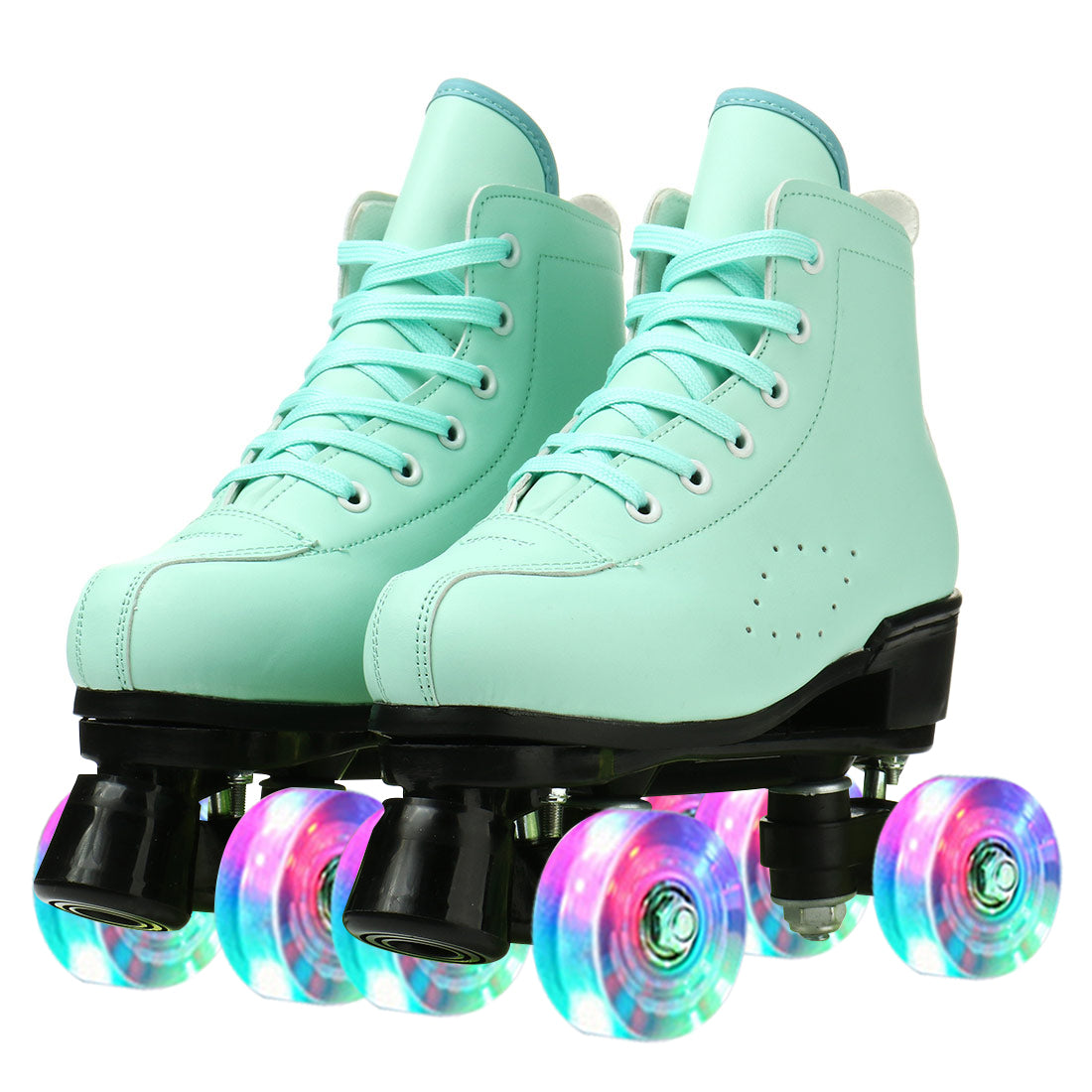 2025 Double-Row Roller Skate Shoes  
4 Wheels Skates For Women Men Outdoor Sport Skating Training Quad Sneakers Size 34 35 36-45