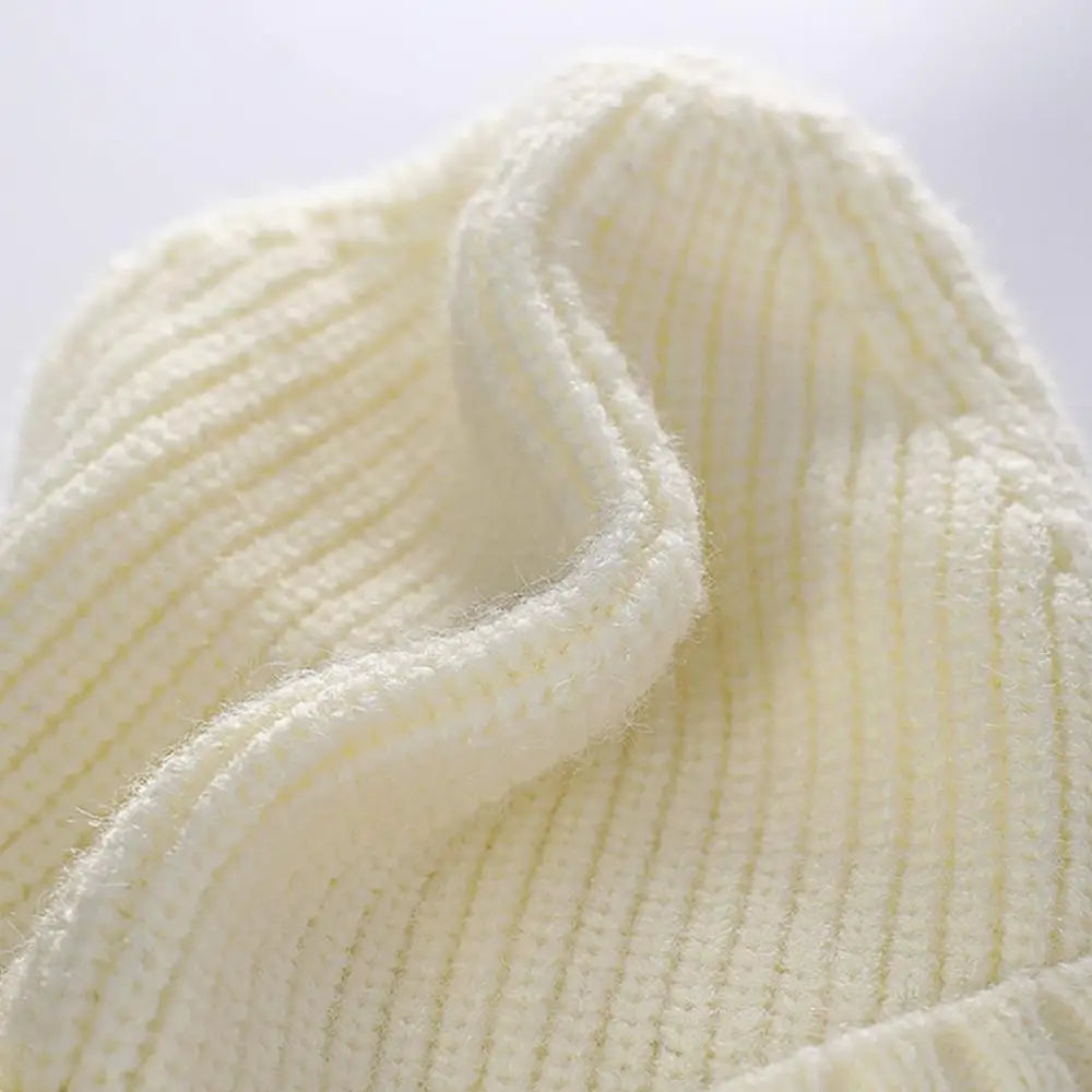 Knit Beanie Winter Beanie Outdoor Warm Hat Comfortable Ear Protection Winter Hat Knit Caps Breathable For Ski Hiking Running