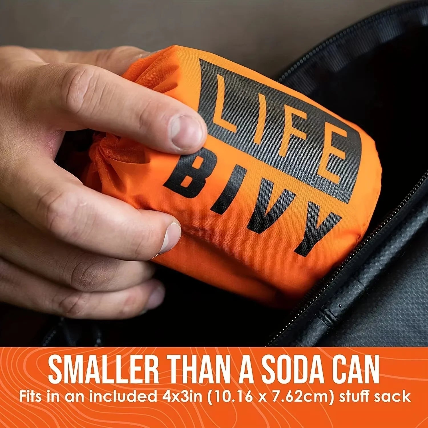 Compact & Lightweight Emergency Thermal Sleeping Bag -
Waterproof, Mylar - Enhanced for Outdoor Camping, EDC & First Aid Rescue