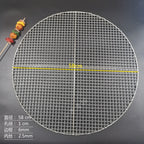 Stainless Steel 304 Food Grade 8-75CM 
Round BBQ Barbecue Grill Wire Grid Mesh Net
