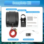 Electric Boat Anchor Winch Kit 12V with 100ft Anchor Rope , 
Remote Control Heavy Duty Towing  for 24ft Fishing Boat