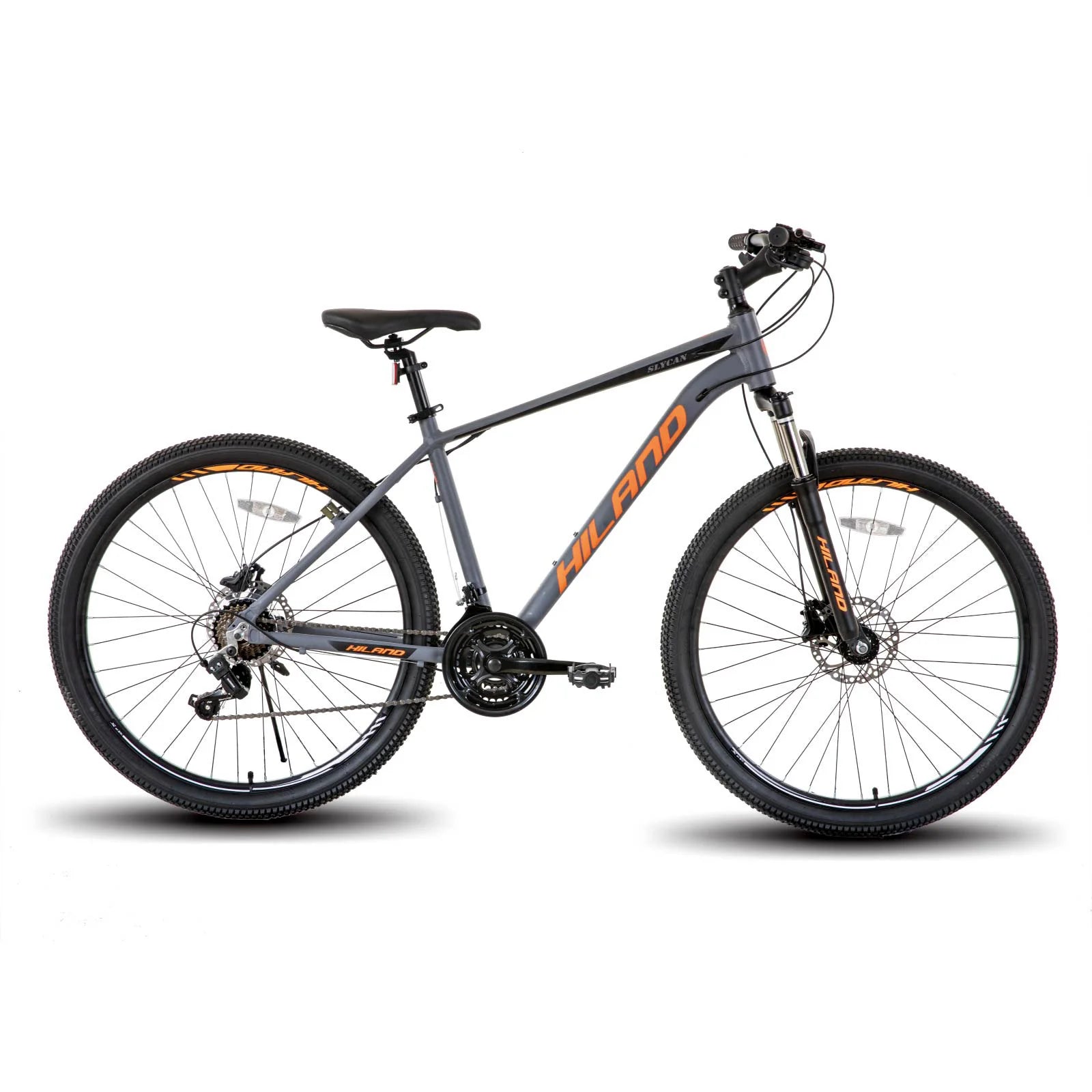 Hiland Aluminum Mountain Bike 21 Speeds,
Hydraulic Disc-Brakes, Lock-Out Suspension Fork, 
27.5 inch Wheel, Bike for Men Mens