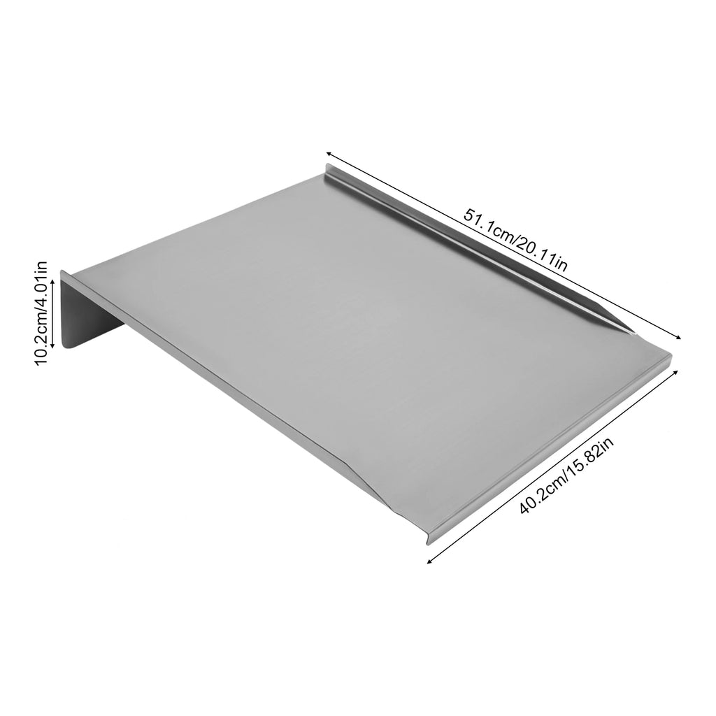 Stainless Steel Grill Drip Pan Tray with 6 Liners - Fits Most BBQs, Easy Clean, Prevents Flare-Ups (20x16x4in)