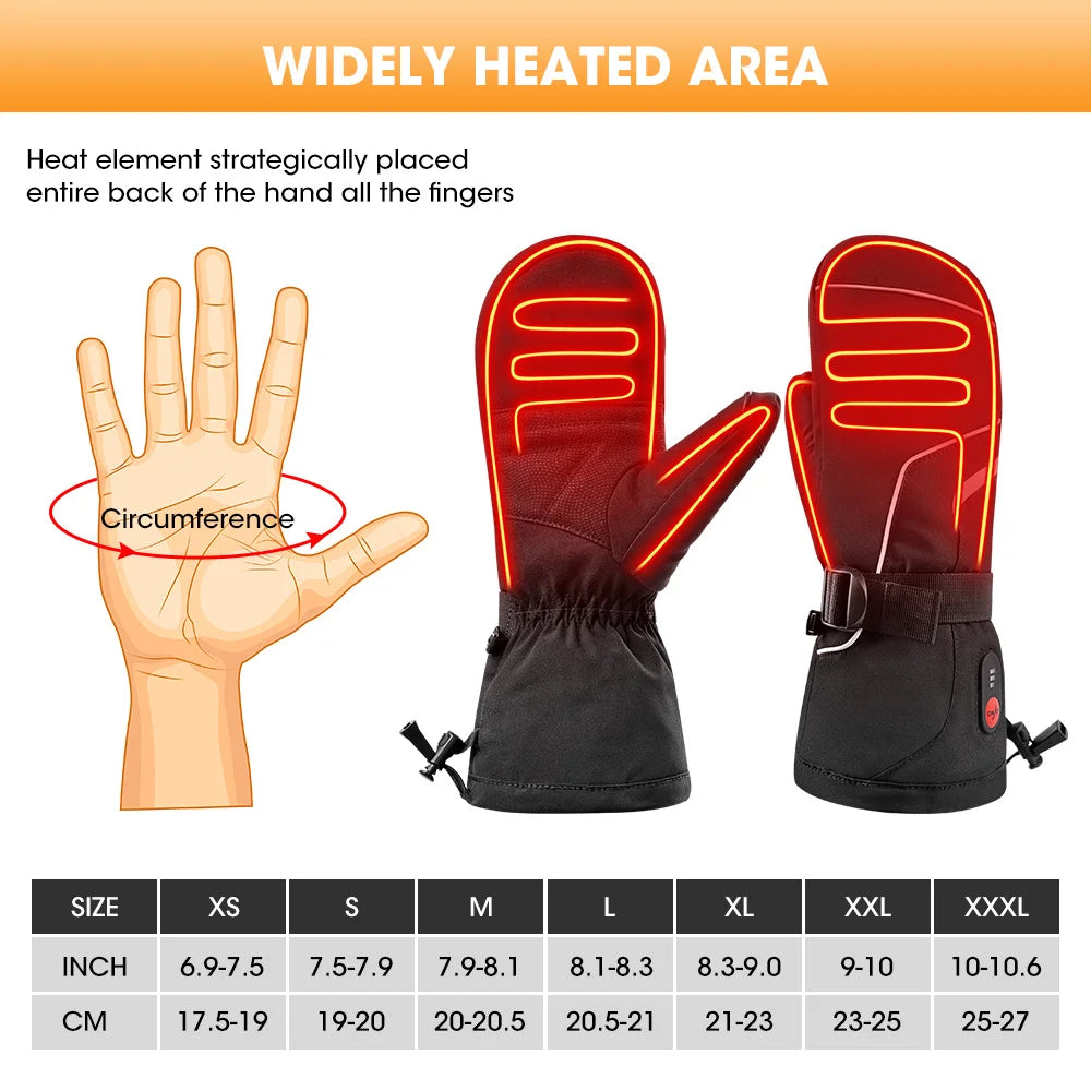 Winter Gloves 3M Cotton Heating Hand Warmer 
Electric Thermal Gloves
Waterproof--  Snowboard , Cycling , Motorcycle,  Bicycle and Ski Outdoor
