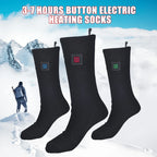 1Pair Winter Heated Socks Anti Slip 
Battery Powered 
Cold-Proof  Heating Warm Long Socks For Outdoor Skiing Hiking