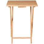 Folding TV Tray Table ,Portable .
Lightweight Solid Rubberwood Space Saving
Easy Storage No Assembly Required Compact Design