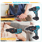 HORMY 18V Brushless Cordless Power Tool Combo Kit
for Makita Battery (Drill, Circular Saw, Impact Wrench, Air Pump, Blower) Home