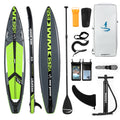 12'6 SUP inflatable paddle board 30" width for racing paddling solo stand up paddle board