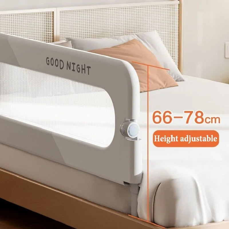 Baby Bed Guardrail Safety Barrier
Sleeping.   Prevent Falling for Babies Crib Toddler Side Protective