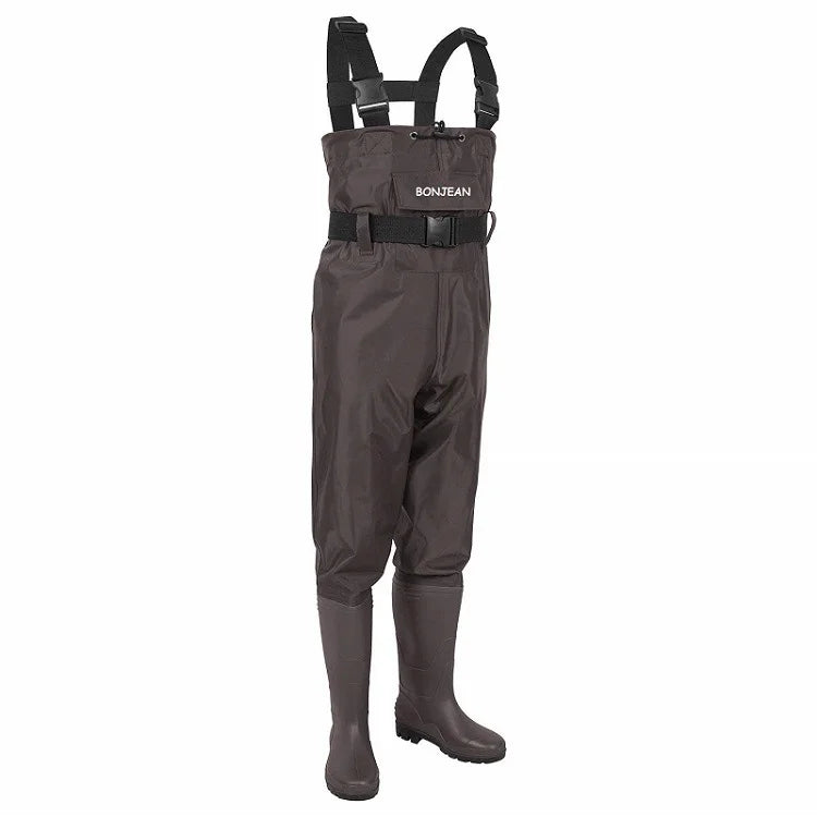 Waterproof Fishing Waders . Chest-Length 
With Boots.
Durable Breathable Overalls Kit for Men Women Outdoor Raft Hunting