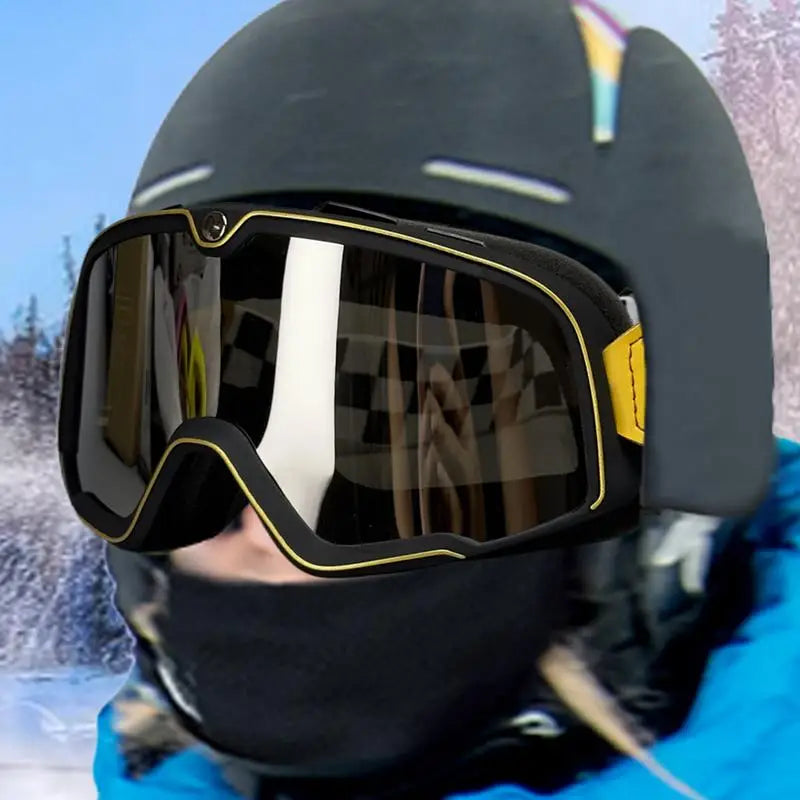 Goggles Dirtbike Retro Windproof Riding Goggles Motorcycle Riding Glasses Goggles Dustproof Windproof Sunglasses For Outdoor