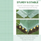 Outsunny 9.8' X 6.6' X 6.6' Plastic Greenhouse Cover替换, Heavy Duty Waterproof Tarp for Hoop House