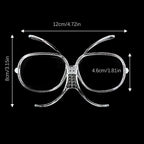 Prescription Ski Goggles Rx Insert Ski Goggles Insert Adapter Professional Transparent Flexible Bendable Goggles Accessories
