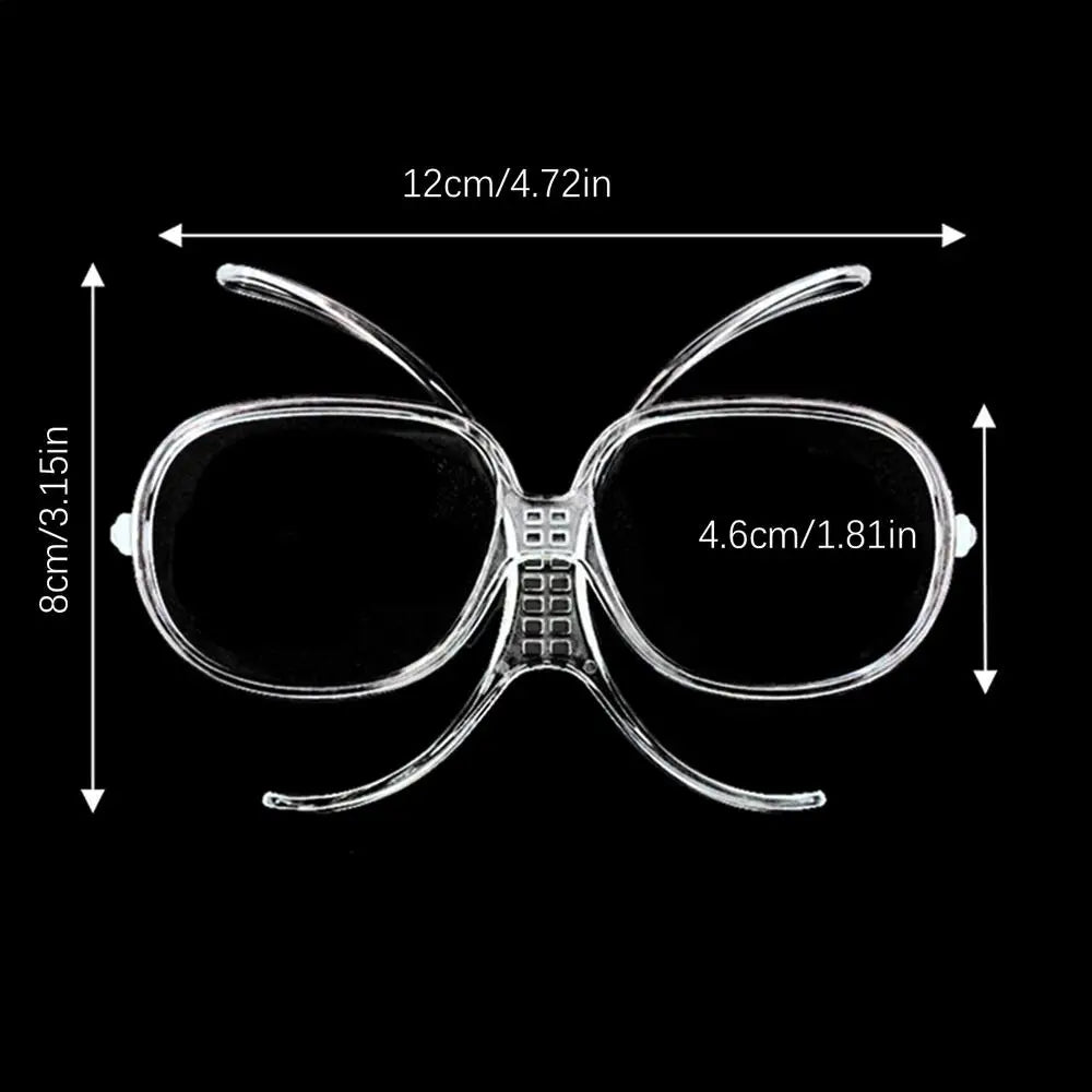 Prescription Ski Goggles Rx Insert Ski Goggles Insert Adapter Professional Transparent Flexible Bendable Goggles Accessories