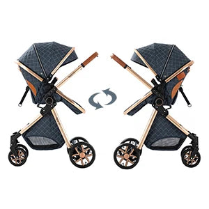 Portable Baby Stroller 2-in-1
Pram Foldable Pushchair Lightweight Travel System
 Buggy Newborn New Model Carriage