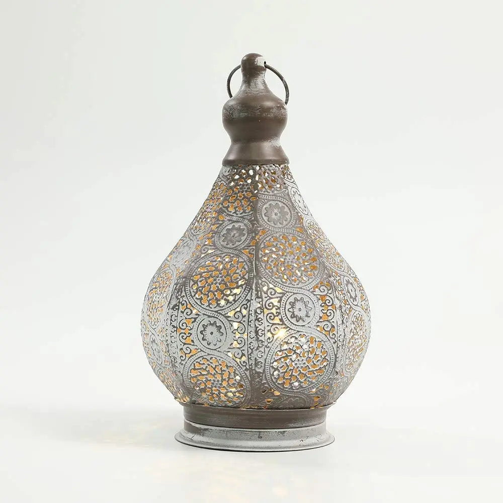 Moroccan Table Lamp Retro Battery Operated Lamps Hanging Candle Holder Bedside Lamps Night Light Living Room Bedroom Home Decor