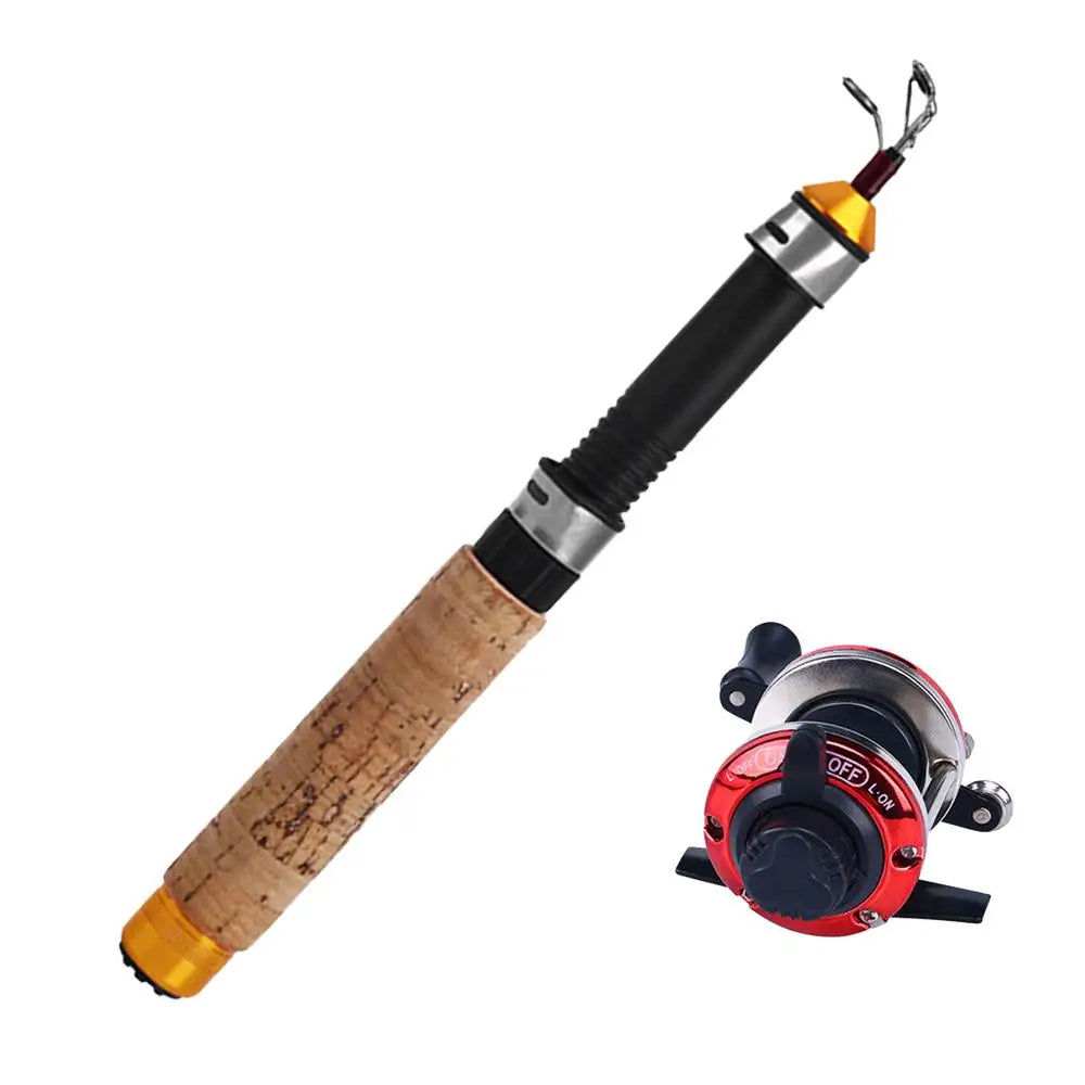 Ice Fishing Rod With Reel Mini Telescopic
60 80 100CM Carbon. for  River ,Shrimp , Carp Fishing Pole