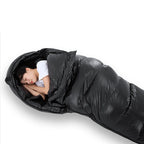 Mummy Sleeping Bag White Duck Down
Camping  Waterproof Portable for Adults Cold Weather