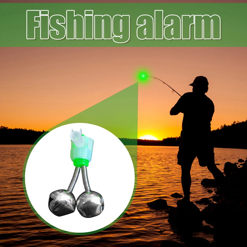 20-1PCS Fish Bite Alarm ,
Twin Spiral Bells,
 Fishing Indicator Bait Alarm. Outdoor Night Fishing Alarm Bell