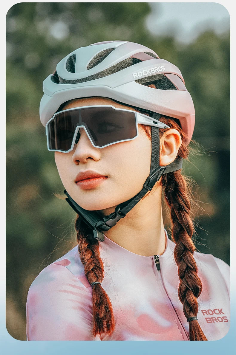 ROCKBROS Cycling Glasses Polarized Photochromic Sunglasses Glasses Cycling Outdoor Sports UV400 MTB Road Women Men Bike Goggles