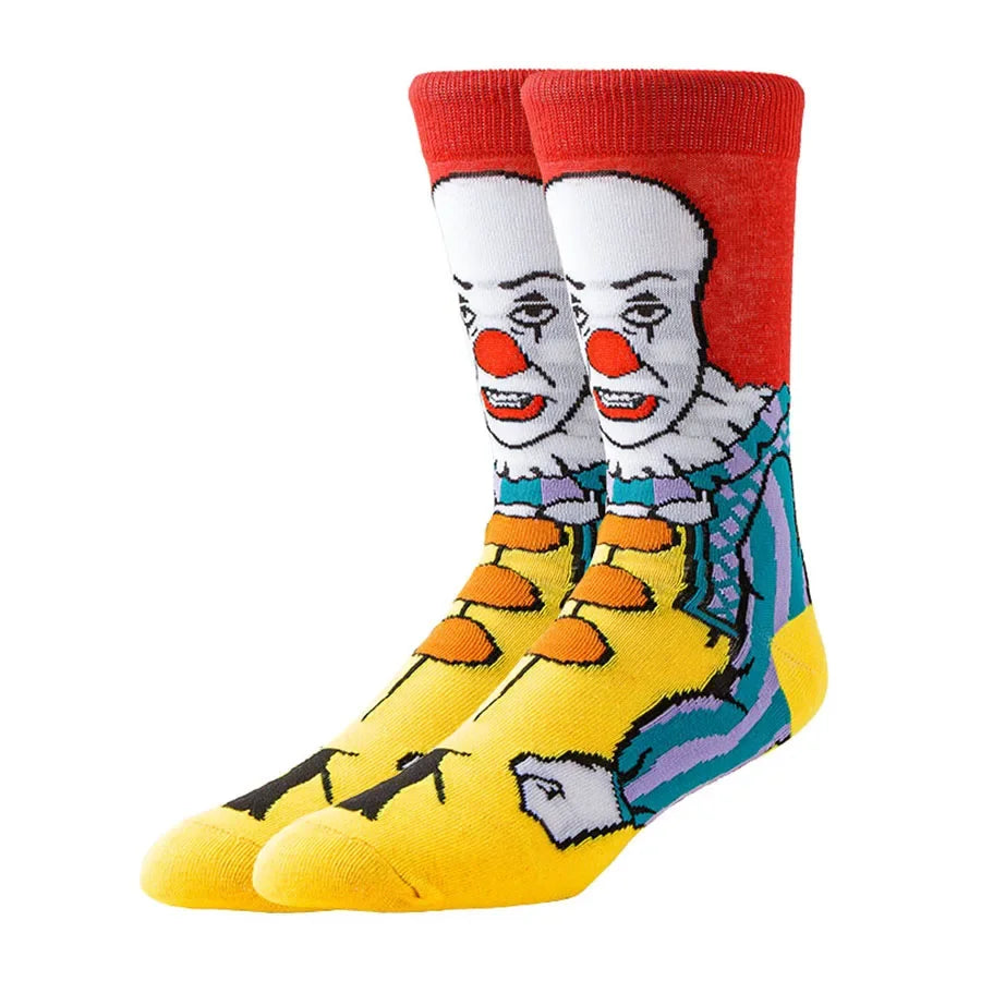 10Pairs 
Unisex Cartoon Anime Socks
Christmas , Halloween Skull,  Hip Hop,  Street Fashion  Novelty Funny ,Casual Crew.