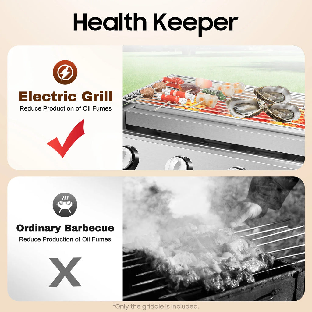 4 Burners , BBQ Propane Gas Grill.
Removable Smokeless Barbecue Grill
Portable for Outdoor Patio Garden