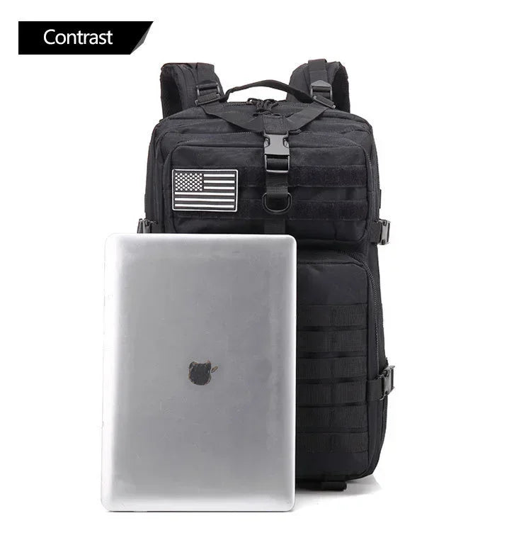 45L Man Tactical Backpacks Traveling  Outdoor 3P School Pack EDC Molle Pack