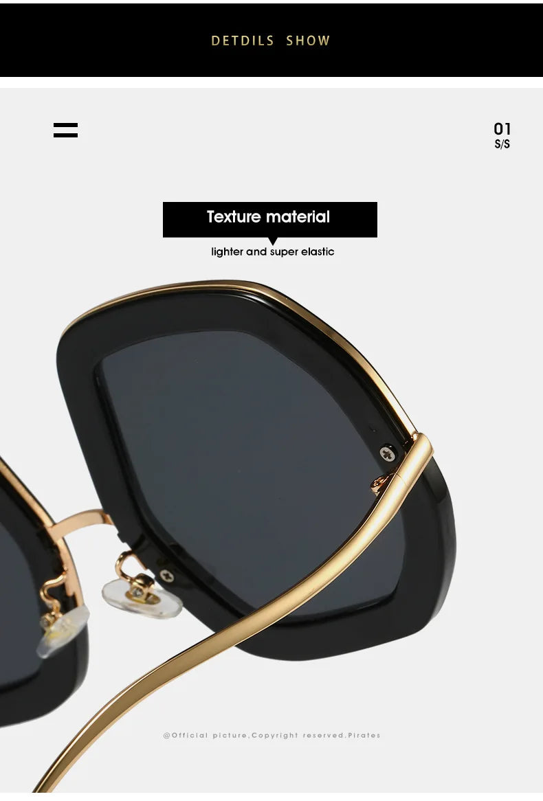 Oversized Polygon Sunglasses Women 2022 Luxury Diamond Shiny Crystal 
Men Shade Hipster Party Eyewear