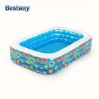 Bestway 54121/54120 Family Inflatable Pool,
 Rectangular Adult Family