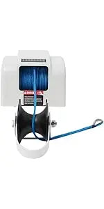 Electric Boat Anchor Winch Kit 12V with 100ft Anchor Rope , 
Remote Control Heavy Duty Towing  for 24ft Fishing Boat