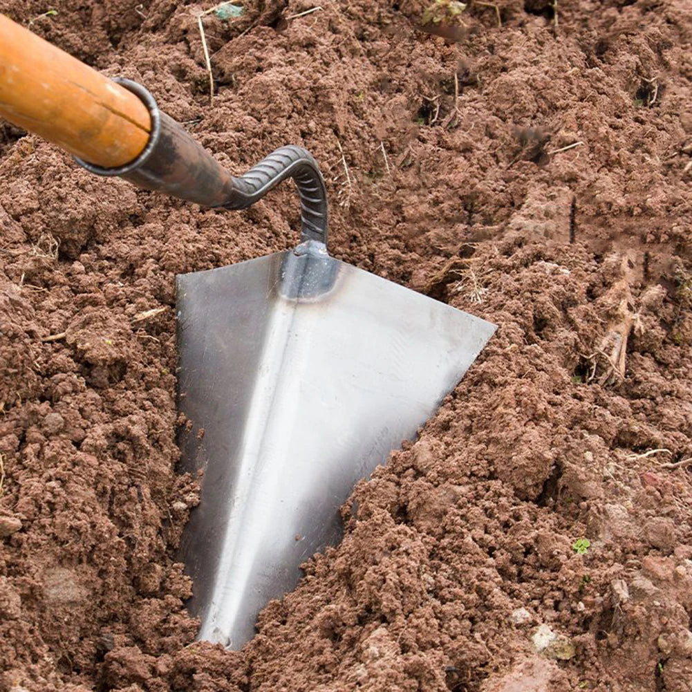 Small Tip Hoe Triangle Agricultural Land Turning Loose
 Soil Hoe Hand Plow/Manual Plough Rake Hoe Agricultural Farming Equipment