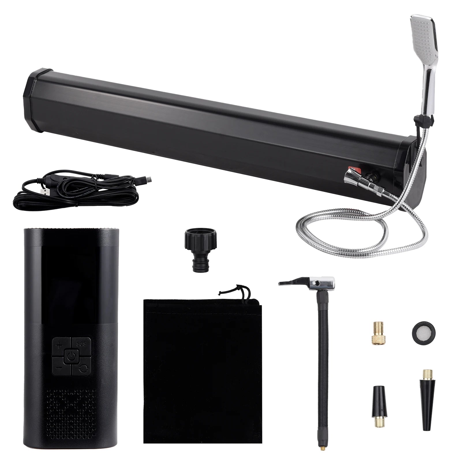 20L / 30L Car Pressurized Water Tank 
for Camping Shower ,
Portable Trucks ,SUV . Water Storage!!    Roof Rack Mount with showerhead